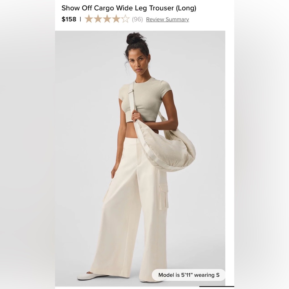 ALO Show Off Cargo Wide Leg Trouser